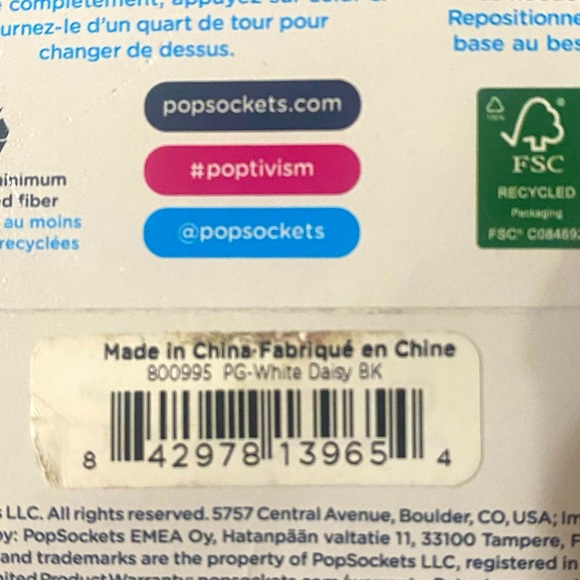 PopSocket white daisy - Picture 4 of 4